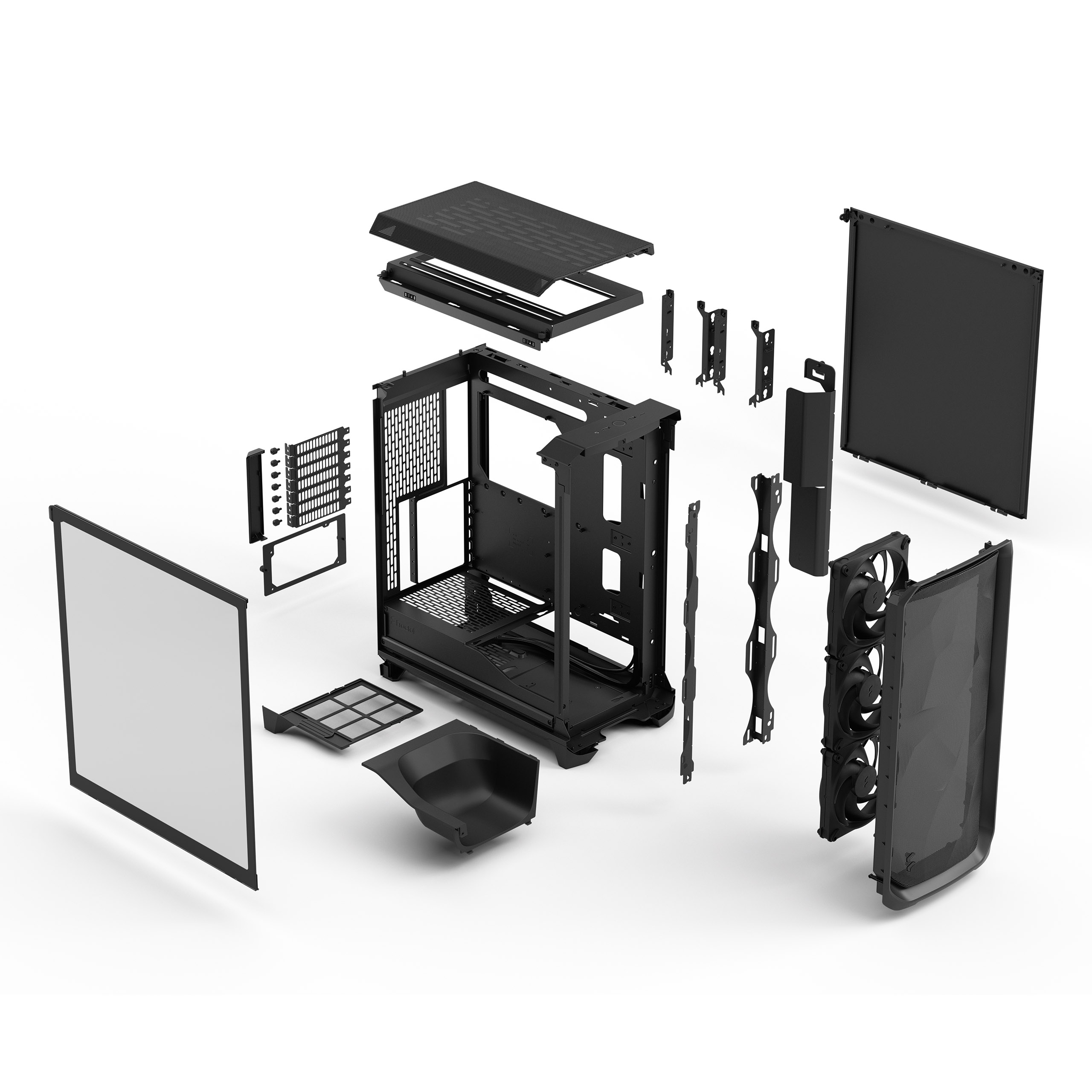 Fractal design Meshyify 3 Black TG Light Tint E-ATX Mid Tower Pc Cabinet
