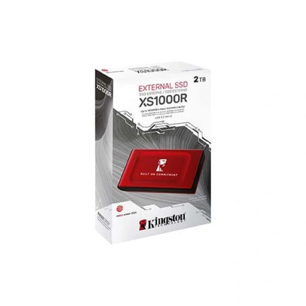 Kingston XS1000 2TB External SSD Drive With USB 3.2 Gen 2(RED)