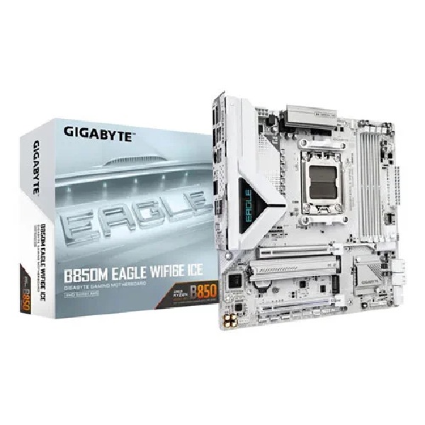 Gigabyte B850M Eagle Wifi6E Ice AMD AM5 M-ATX Gaming Motherboard