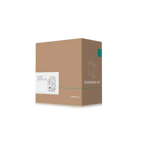 DeepCool CH360 Digital ARGB WH M-ATX Mini-Tower Cabinet (White)
