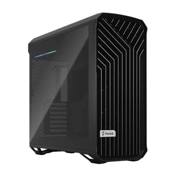 Fractal Design Torrent Black TG Light Tint Mid-Tower ATX Cabinet with Front Mesh & Side Glass Panel