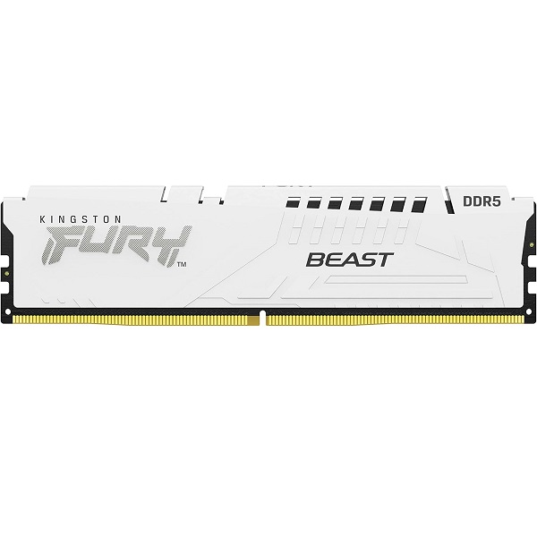 Kingston Fury Beast White 16Gb 6000Mhz (16GB X 1) DDR5 CL30 Desktop Memory With Intel XMP