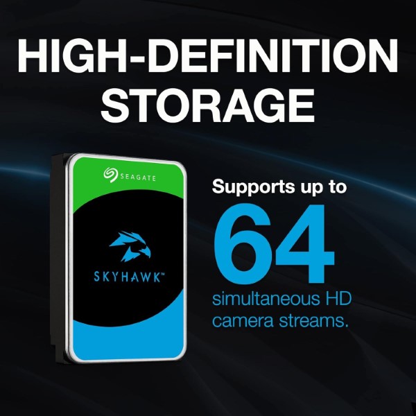 Seagate Skyhawk 6TB ‎5400 RPM Desktop Internal Hard Drive HDD (ST6000VX009)