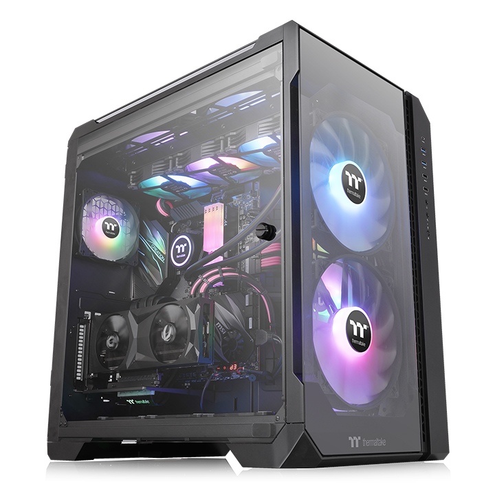Thermaltake VIEW 51 TG ARGB Full-Tower Gaming Cabinet (Black)