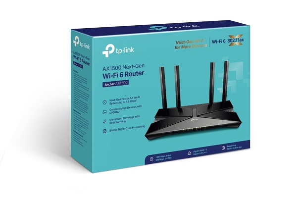 TP-Link Archer AX1500 Dual Band WiFi 6 Wireless Router
