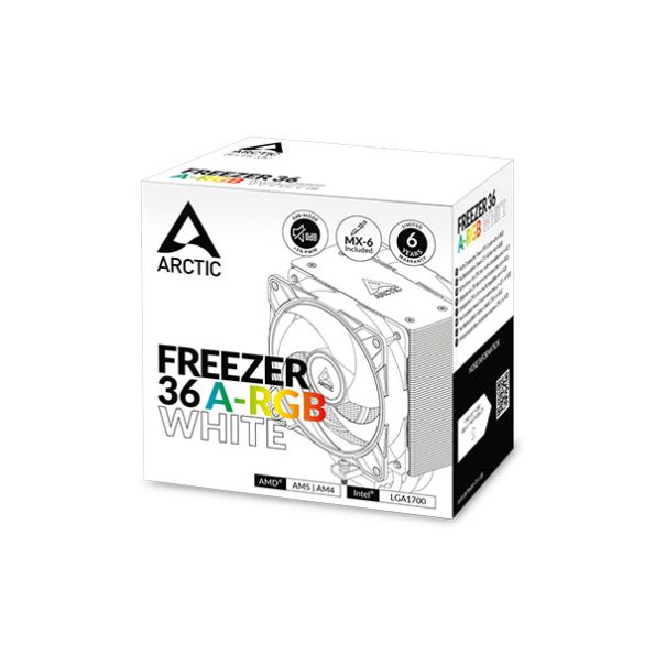 Arctic Freezer 36 A-RGB White CPU Air Cooler (White)
