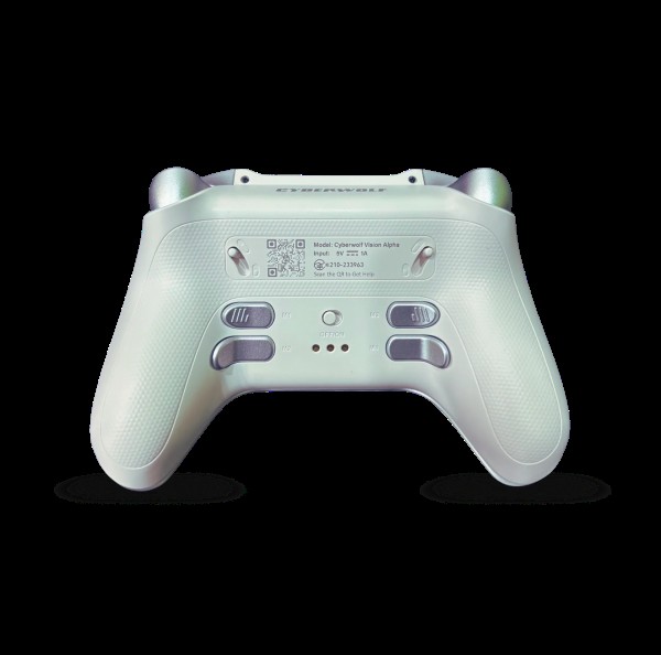 Cyberwolf Vision Alpha Wireless Gaming Controller with Display (White)