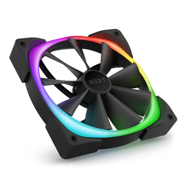 NZXT AER RGB2 Black 140mm PWM Case Fan (Twin Pack)