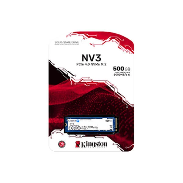 Kingston NV3 500GB Gen4.0 NVMe M.2 Internal SSD