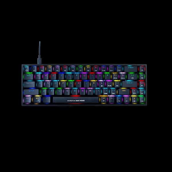 Cosmic Byte CB-GK-31 Artemis 60% Wired RGB Mechanical Keyboard with Outemu Red Switch (Black)