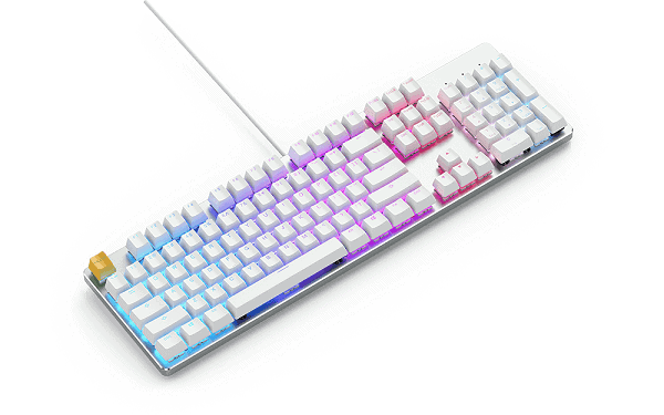 Glorious GMMK Fullsize White Mechanical Keyboard
