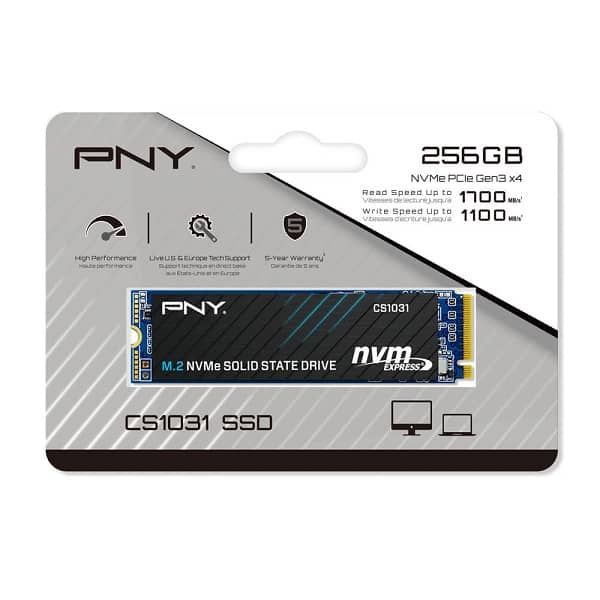 PNY CS1031 256GB M.2 NVME SSD