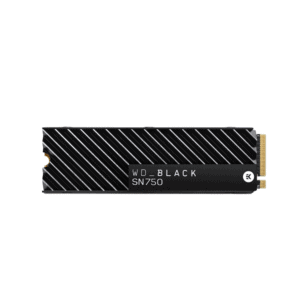 WD BLACK SN750 500GB M.2 NVME SSD WITH HEATSINK
