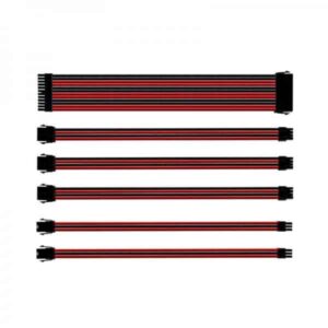 COOLER MASTER UNIVERSAL PSU EXTENSION CABLE KIT WITH PVC SLEEVING (RED/BLACK)