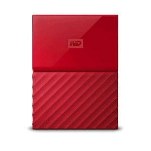 WESTERN DIGITAL MY PASSPORT 4TB EXTERNAL HARD DISK DRIVE (RED)