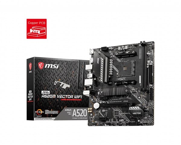 MSI A520M VECTOR WIFI MOTHERBOARD