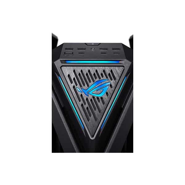 ASUS ROG Hyperion GR701 EATX full-tower computer case with Semi-open  structure, tool-free side panels, supports up to 2 x 420mm radiators,  built-in graphics card holder, 2x front panel Type-C 