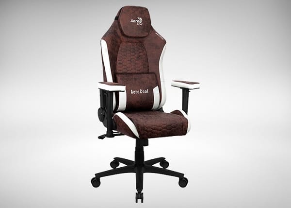 Aerocool Crown Aerosuede gaming chair (burgundy red)
