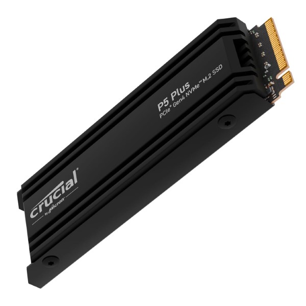 Crucial P5 Plus 2TB PCIe Gen4 M.2 NVMe Internal SSD With Heatsink