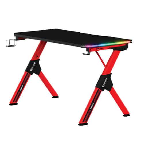 Gamdias Deadalus M2 RGB Gaming Desk (Black-Red)