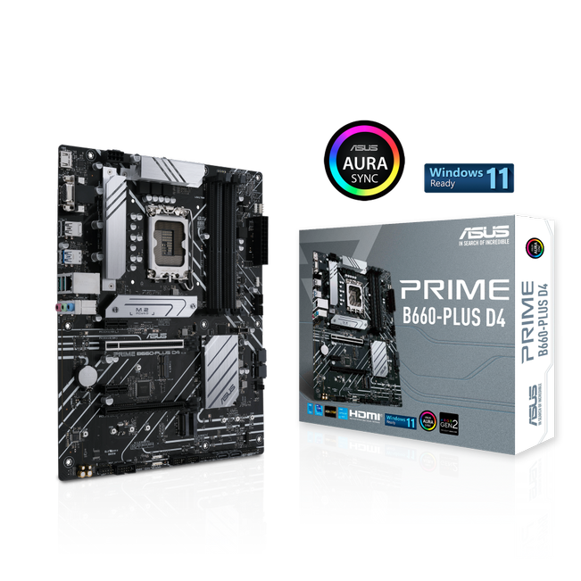 ASUS Prime B660-Plus D4 Intel 12th Gen LGA1700 ATX motherboard