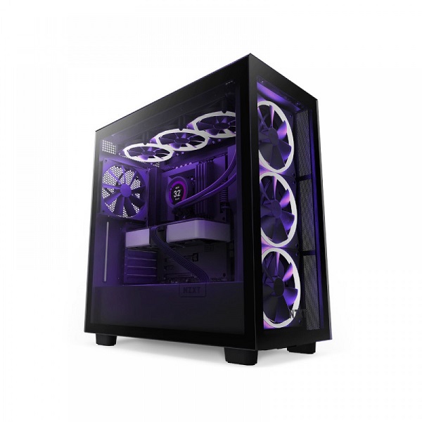 NZXT H7 Elite Mid-Tower ATX Cabinet with Tempered Glass Side Panel (Black)