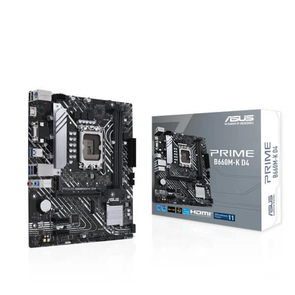 ASUS Prime B660M-K D4 Intel 12th Gen LGA1700 ATX motherboard