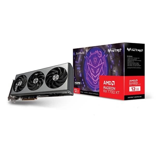 Sapphire Nitro+ RX 7700XT OC 12GB GDDR6 192-Bit Graphics Card Powered by AMD Radeon