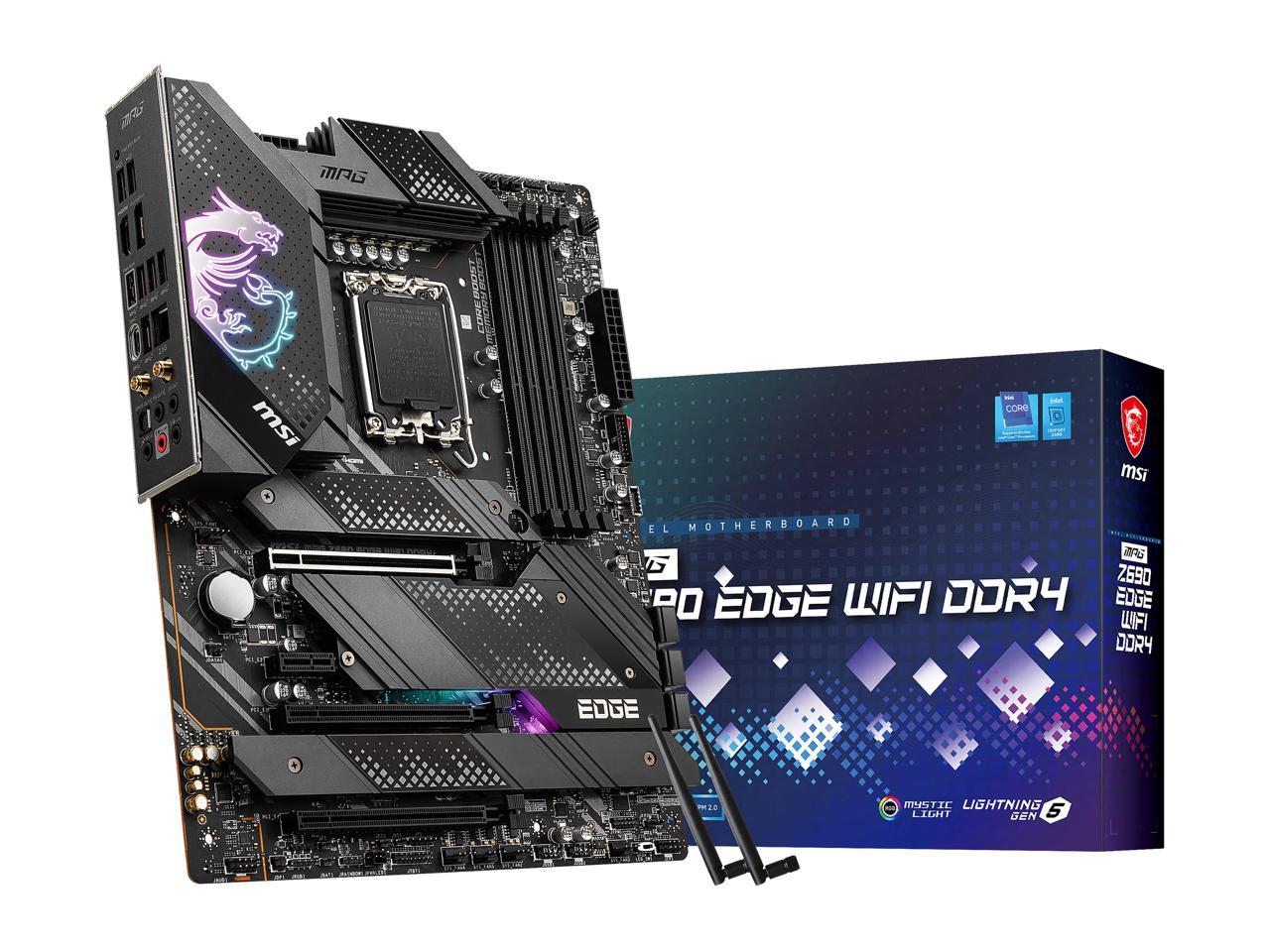 Msi Mpg Z690 Edge WiFi Intel 12th Gen LGA1700 DDR4 Motherboard