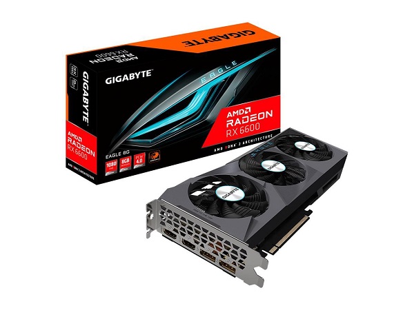 Gigabyte Radeon RX 6600XT Eagle 8GB GDDR6 Graphics Card (GV-R66XTEAGLE-8GD)