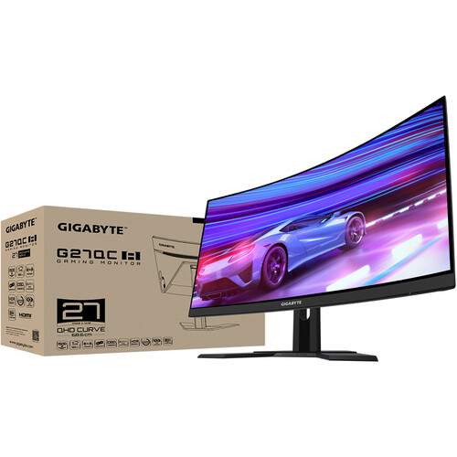 Gigabyte G27QC-A 27-inch Curved 165Hz QHD VA Panel Gaming Monitor