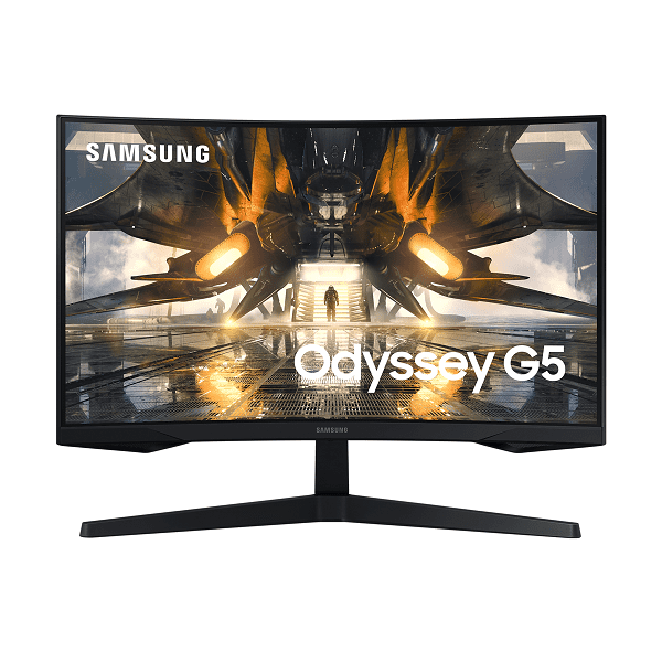 Samsung Odyssey G5 LS27AG550EWXXL 27-Inch UWQHD VA Panel 165Hz 1MS Curved Gaming Monitor with 1000R Curvature