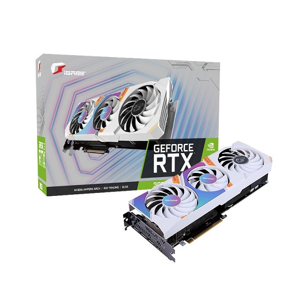 Colorful iGame GeForce RTX 3050 Ultra White OC 8GB GDDR6 Graphics Card (G-I3050UL W OC 8G-V)