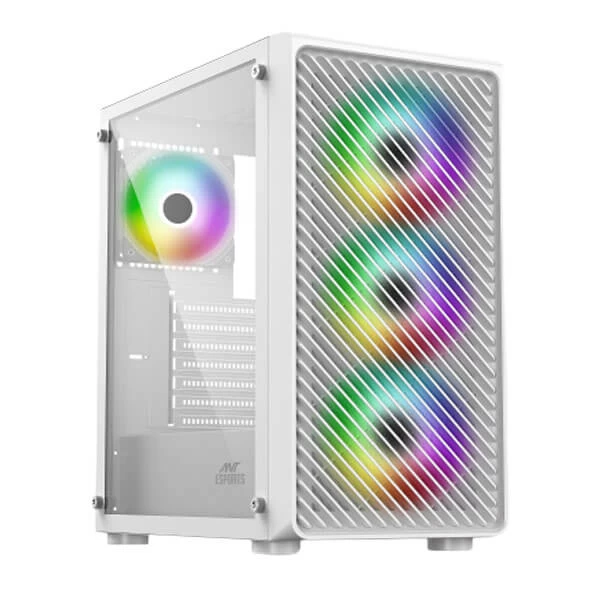 Ant Esports 211 Air White ARGB Mid-Tower (ATX) Gaming Cabinet (White)