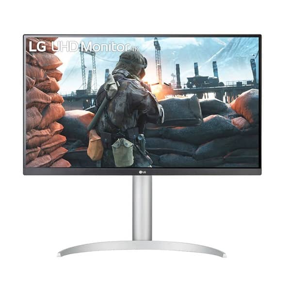 LG 27UP650-w 27-inch 4K UHD 60Hz IPS Borderless White Monitor