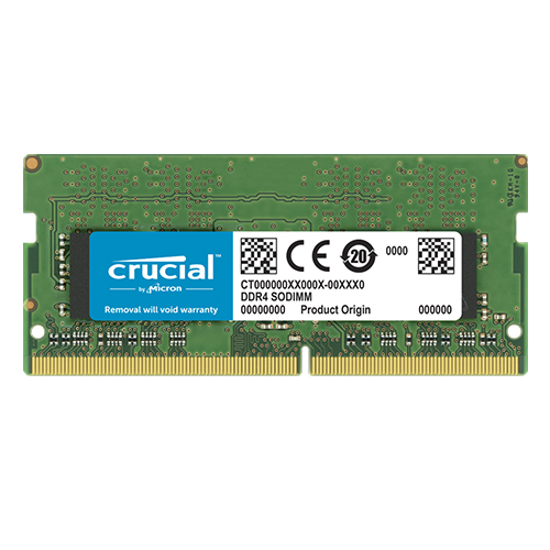 Crucial 32GB DDR4-3200MHz SODIMM Laptop Memory (CT32G4SFD832A)