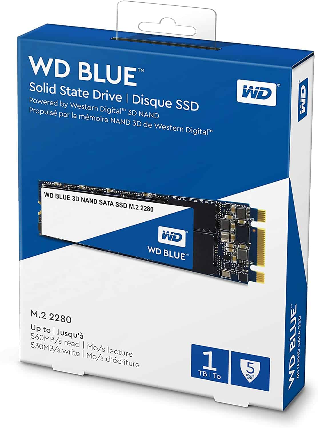 WD Blue 1TB 3D NAND Internal M.2 2280 SSD – WDS100T3B0B