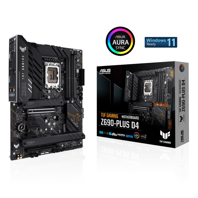 Asus TUF Gaming Z690-Plus D4 Intel 12th Gen LGA1700 Motherboard