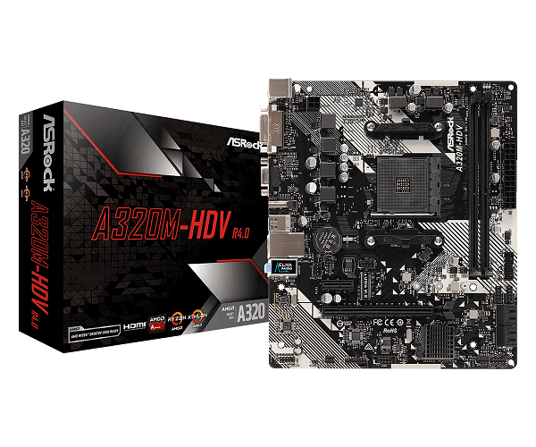 ASRock A320M-HDV R4 Motherboard