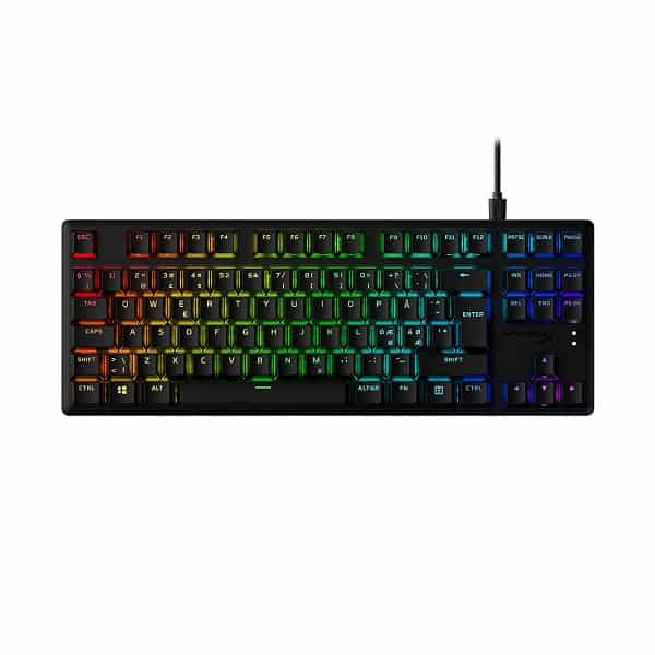 HyperX Alloy Origins Core PBT-Red RGB Tenkeyless Mechanical Gaming Keyboard (Red Linear)