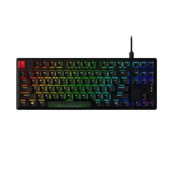 HyperX Alloy Origins Core PBT-Blue RGB Tenkeyless Mechanical Gaming Keyboard (Blue Clicky)