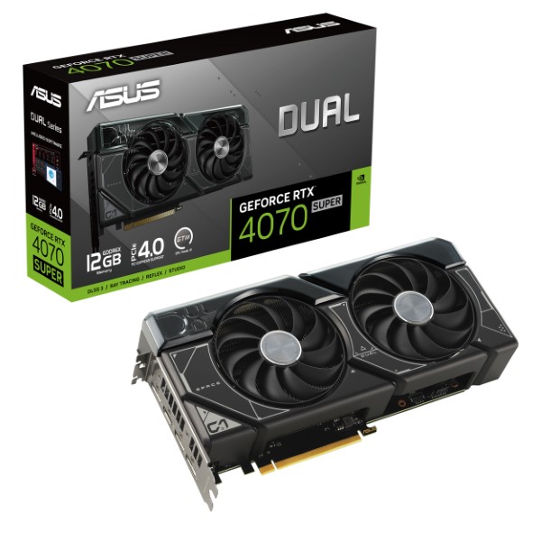 Asus Dual GeForce RTX 4070 Super 12GB GDDR6X Graphics Card