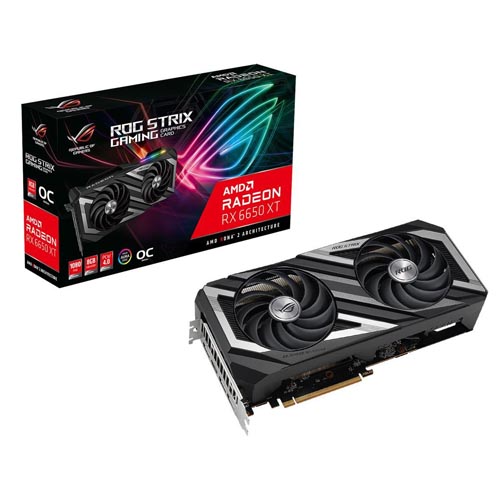 ASUS ROG STRIX RX 6650XT OC EDITION 8GB GDDR6 gaming graphics card