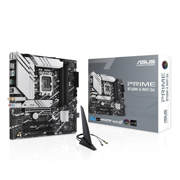 ASUS Prime B760M-A WIFI DDR4 INTEL 13th Gen and 12th Gen LGA 1700 M-ATX motherboard