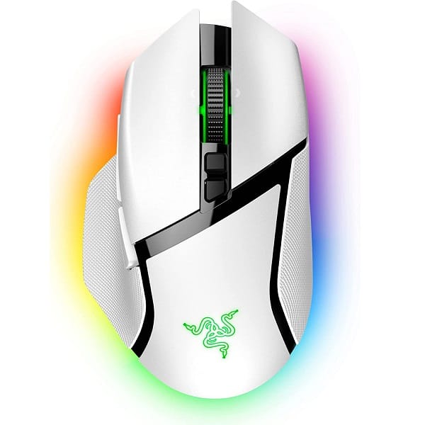 Razer Basilisk V3 Pro WH Wireless Ergonomic Gaming Mouse with 30,000 DPI (White)