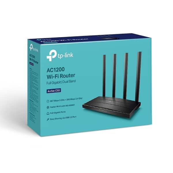 TP-Link Archer C6U AC1200 MU-MIMO Gigabit Wireless Router