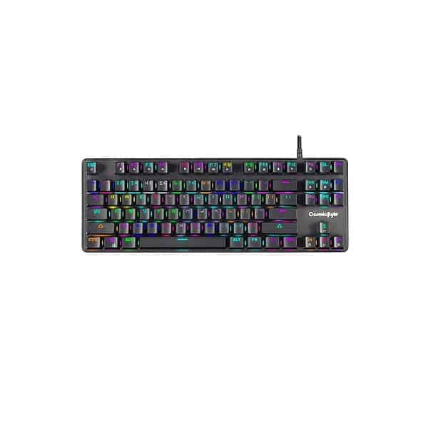 Cosmic Byte CB-GK-18 Firefly TKL RGB Mechanical Keyboard with Outemu Red Switches (Black)