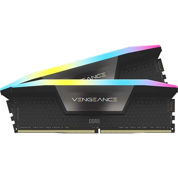 Corsair Vengeance RGB 64GB C40 DDR5 (32GB x 2) 5200MHz Desktop RAM (Black)