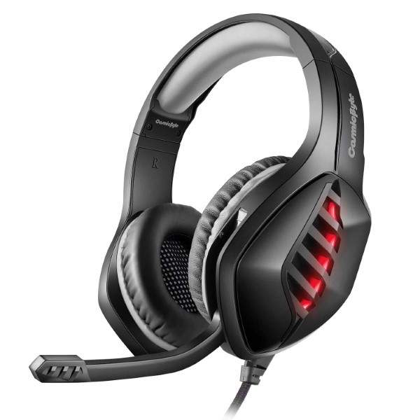 Cosmic Byte GS430 Grey Gaming Headphone with 7 Color RGB Led and Microphone (Grey)