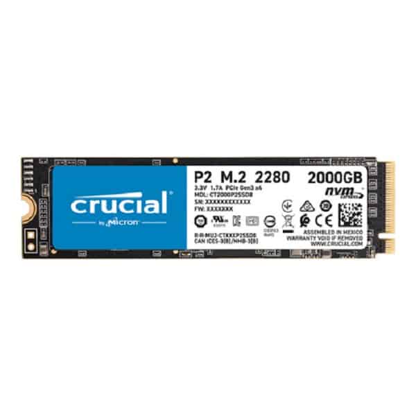 Crucial P2 3D 2TB NAND M.2 NVMe Internal SSD